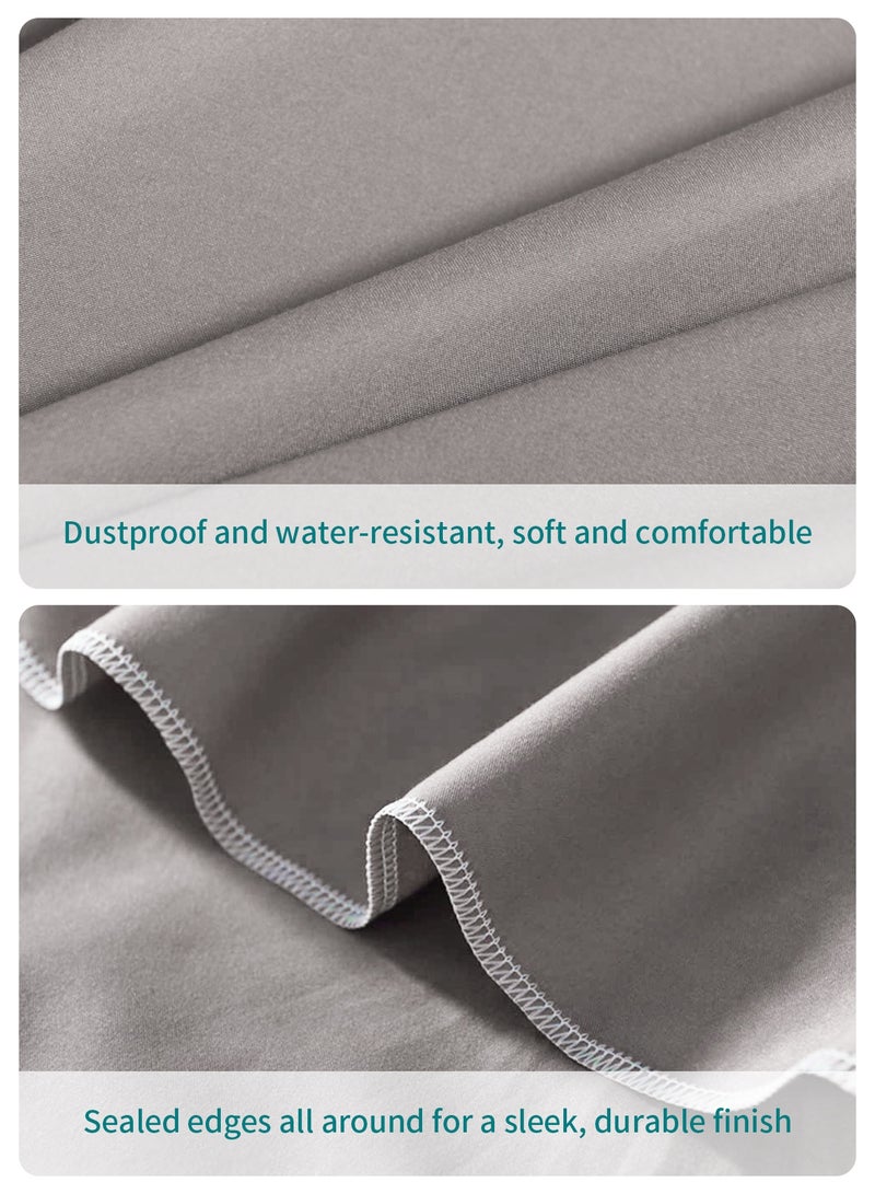 INFOSUN Outdoor Furniture Cover Set Durable Sofa Set Cover Premium Garden Furniture Cover Outdoor Furniture Cover Suitable for Sofa Sets and Dining Sets Dustproof Garden Furniture Cover Set (Grey) - Image 3